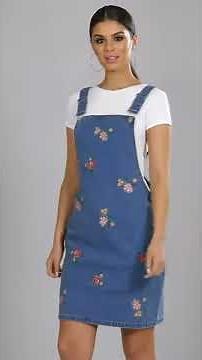 Studio - Denim Pinafore Dress #Studio #ladiesfashion #pinafore
