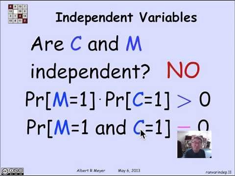 4.4.2 Random Variables: Independence: Video