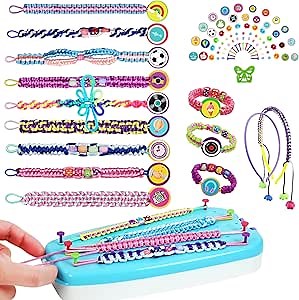 Amazon.com: Friendship Bracelet Making Kit for Teen Girls - Arts and Crafts Ideas for Kids Age 6 7 8 9 10-12, DIY Handmade Toys for Birthday Christmas Gifts, Great for Road Trip with Featuring Instructions : Toys & Games