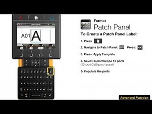 Dymo XTL 300 - How to Make a Patch Panel Label and Serialize