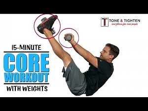 15 Minute Core Workout With Weights - Tone and Strengthen Your Abs With These Dumbbell Exercises