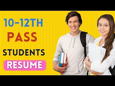 Resume for 12th pass student | | Resume for 10th pass student | One Page Resume | Resume Format |