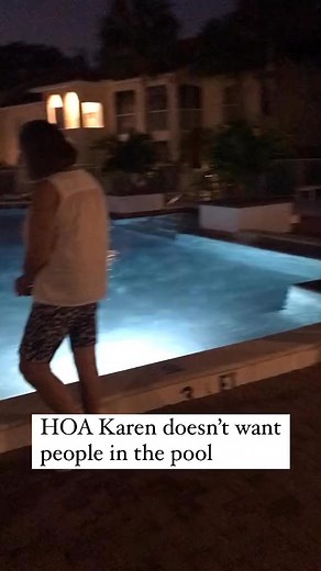 Naples HOA president telling another resident to “Get out of the pool!” “Now!”#crazykaren #karen #karens | Karen Being Karens