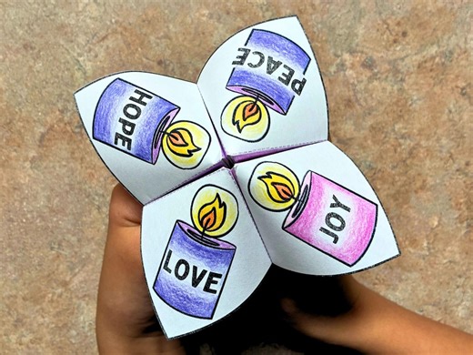 Advent Color-your-own Cootie Catcher, Christmas Paper Craft Game Printable, Bible Verse Memorization Activity - Etsy UK