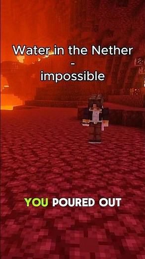You CAN have water in the Nether (here's how) #minecraft #shorts