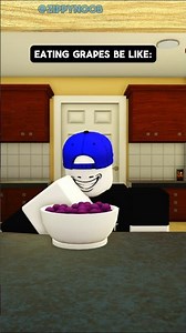eating grapes be like: #roblox #robloxanimation #robloxmemes
