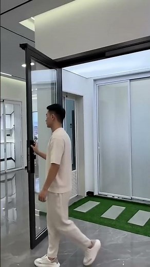New aluminum alloy sliding door design with sliding and swinging function #home#aluminium #door
