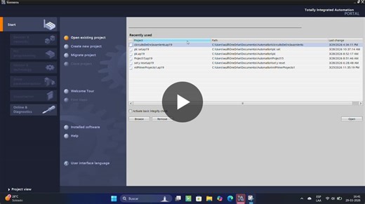Simulación de enclavamiento en TIA Portal V19 – Lenguaje Ladder Como parte de la asignatura de Sistemas Lógicos Programables, realizando la práctica en el software Siemens TIA Portal V19, con el… | wilians Sosa Sullon