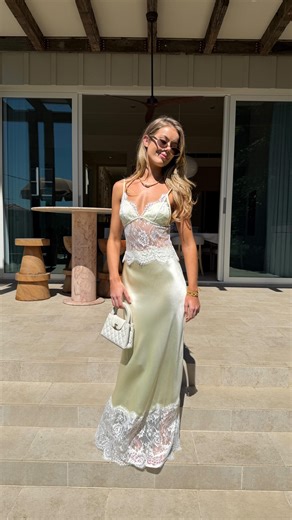 Introducing our most loved dress in the colour of the summer 💛🌻🐝🍦 The Lilah Maxi is show-stopping—delicate lace, feminine details, and crafted in our best-selling Maja satin!!! Claim yours before it’s gone | Girls With Gems