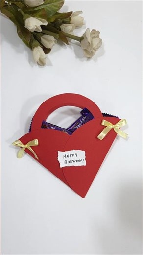 DIY Paper Candy Gift Basket 🎁 | Easy Birthday Gift Idea | Handmade Paper Craft