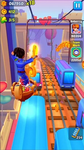 Subway princess runner 🚆 Trend With New Gameplay #shorts #subwaysurfers #gaming