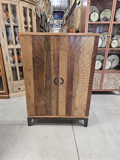 Reclaimed Wood Bar Cabinet With Wine and Stemware Storage, Rustic. Multi Color - Etsy