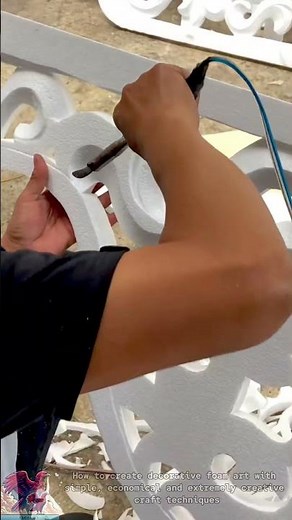 How to make beautiful foam art decorations