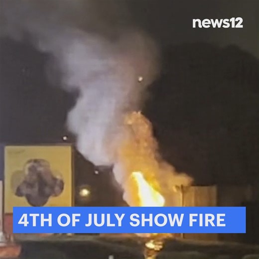 FIRE AT THE BALLGAME 👀 The 4th of July show at BlueClaws stadium took a turn, causing a fire. Officials tell News 12 the fire was put out shortly after and there were no injuries. | News 12 New Jersey