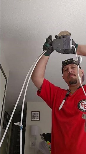 The secret to a mess-free canless light install! ⚡️🏠 #Electrician #ArlingtonWA