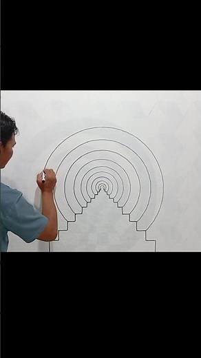 Easy 3D wall painting design ideas #cattembok3d #diy #3dwallpainting #tutorial #muralproject