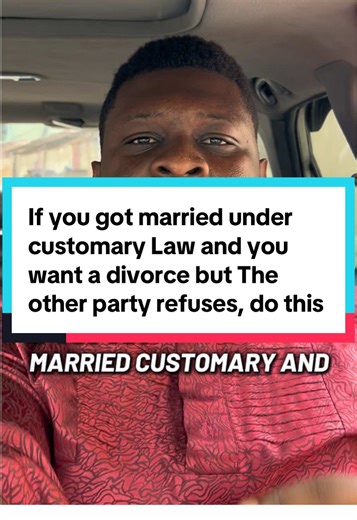 If you got married under customary Law and you want a divorce but The other party refuses, do this #customarydivorce #divorce #divorcecourt #divorcepapers #divorced
