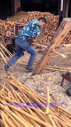 Ever watched how flexible cane gets bent into beautiful shapes by hand?
