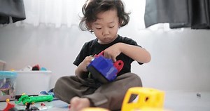Asian Toddler Plays Stem Toy Engineering Stock Footage Video (100% Royalty-free) 3732828485 | Shutterstock