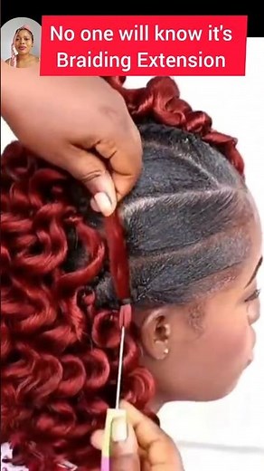 No way Braiding Hair Extensions did this Cute Curly Crochet Hairstyle