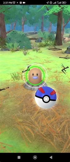 Catching Shiny Diglett✨✨in#pokemongo#shiny#diglett