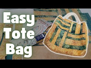 DIY EASY TOTE BAG | SEW ALONG - Making a large quilted tote bag from scrappy quilt blocks.