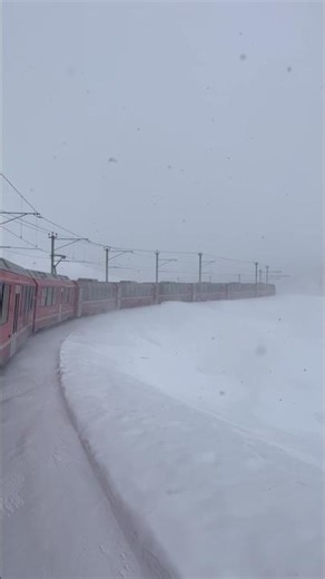 UNESCO POV: You’re on the Most Magical Train in the World 🚆🤍❄️ #BerninaExpress #UNESCOHeritage