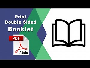 How to print a double sided booklet in Adobe Acrobat Pro DC 2022