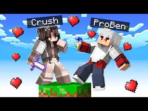 PRAPOSING MY CRUSH WITH MY FRIENDS IN ONE BLOCK [BEDROCK AND JAVA] || PRO BEN 🔴 LIVE