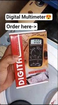 Digital Multimeter XL830L Volt Meter Ammeter Ohmmeter Tester with Free 9V Battery #shopee