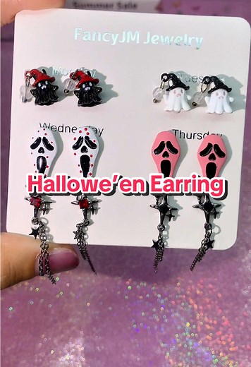 Hallowe’en earrings #halloween #earrings #tiktokmademebuyit #usa_tiktok #jewelry