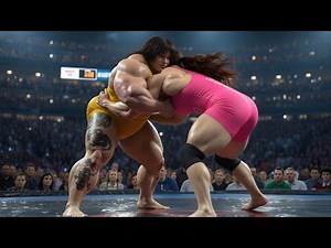 AI Muscle Clash: Woman vs Woman Wrestling Battle | fbb warriors