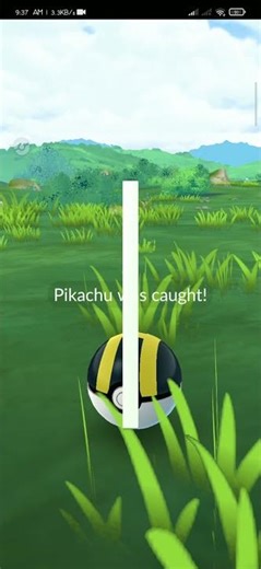 catching an event Pikachu in pokemon go