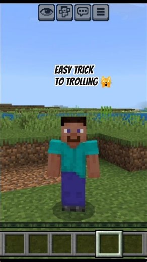 Best troll trick you should try to friends Wait for end🤣😂😂 #minecrafttrolling #funnytrolling