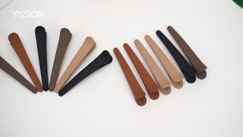 YISSION 12 PCS Hair Clips for Styling Sectioning, 3.1 Inch Matte Alligator No Crease Duck Billed Hair Clips, Hair Barrettes and Styling Accessories for Women Girls