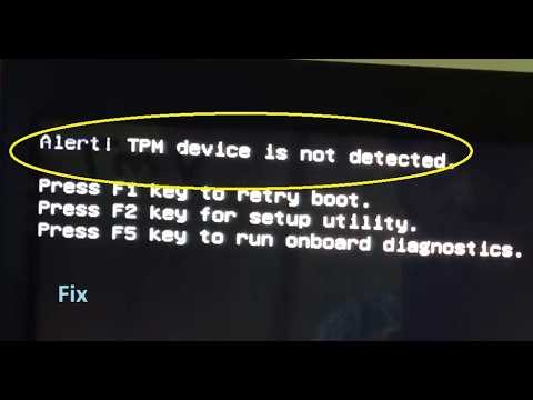 TPM device is not detected Alert showing in dell laptop | Compatible TPM cannot be found (Solution)