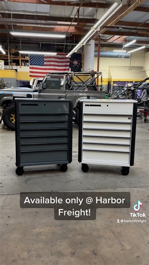 Same great Full Bank Service Cart…2 NEW COLORS: Slate Gray & White! Which one are YOU choosing? https://hf.tools/www58073 | Harbor Freight