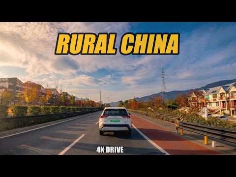 This Is Real Rural China | 100km Village Road Drive (4K) #ruralchina #chinainfrastructure