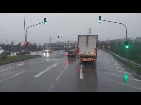 Ordu to Samsun | Rainy Night Highway Truck Drive | Black Sea Truck POV | 35 Min