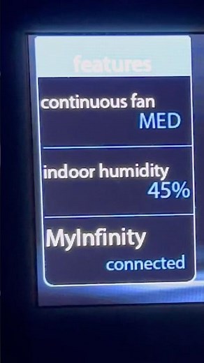 How to display Indoor Humidity and Fan Status on the Carrier Infinity Smart Thermostat? #carrier