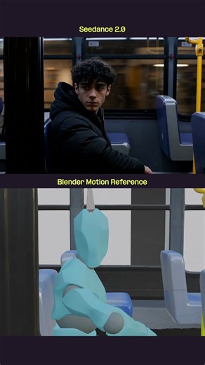 Simple Blender animation → Seedance 2.0 → stylized AI video.This workflow uses basic 3D motion as a guide, then applies the look and detail from a reference image.To try this workflow, link below 👇