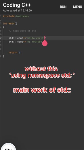 C++ Bad Practice: using namespace std; #shorts