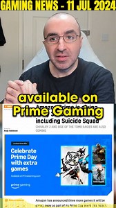 🎮 Prime Gaming Free Games July 2024 🎮 Prime Gaming is celebrating Prime Day 2024 with an enticing lineup of free games. From July 16th, 2024, Amazon Prime members can grab Suicide Squad, Rise of the Tomb Raider, and Chivalry 2 for free. This offer is available for 48 hours, so make sure to redeem these titles via the Amazon Games app to enjoy them anytime in the future. 🕹️✨ Suicide Squad immerses you in a chaotic world where you play as DC's infamous anti-heroes, tasked with saving the world 