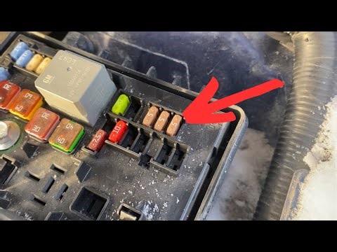 Keyless Entry Control Module Fuse 5A Location Chevrolet Malibu 2013-2016