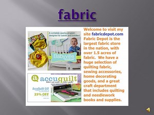 Fabric Stores, Fabric Warehouse - SlideServe