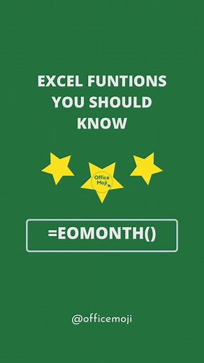 EOMONTH function in MS Excel 📂 Don’t forget to save this post for future reference! #excel #exceltips #exceltipsandtricks #excelshortcuts #spreadsheets #tutorials #workingdays #calculate #microsoft #office #howto #thismonth #nextmonth #previousmonth #eomonth