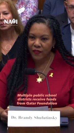 NAVI on Instagram: "NAVI board member and Director of Foundation for Defense of Democracy’s (FDD) Program on Education and National Security Dr. Brandy Shufutinsky describes coordinated foreign influence in K-12 education. This at the House Education and Workforce Committee hearings on The Spread of Antisemitism in K-12 schools."