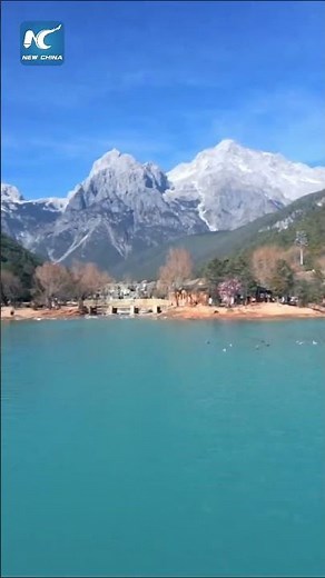 Winter scenery of Yulong Snow Mountain