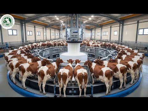 How High-Tech Machines Milk MILLIONS of Cows Daily!