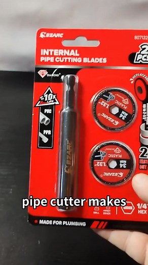 40 reactions | The inside pipe cutter to buy in 2025. Click into your drill, make flush PVC/PPR cuts from inside. Diamond-grit, quick-swap blades—fast, clean, done. | EZARC | Facebook
